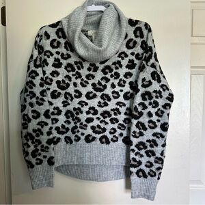 Cheetah Jessica Simpson Turtleneck Sweater